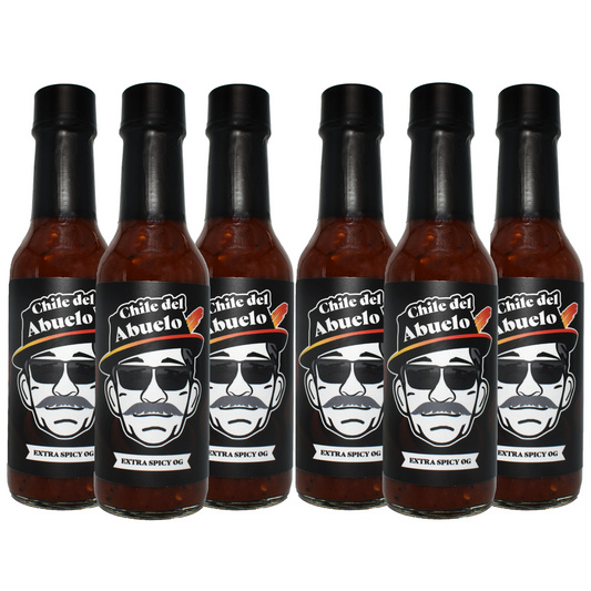 Chile del Abuelo 6-Pack of "Extra Spicy OG" Sauce